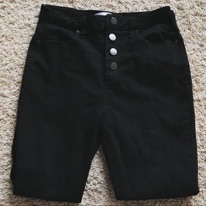 Black high waisted skinny jeans